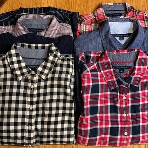 Lot of Tommy Hilfiger tops. All size medium. Long sleeve.